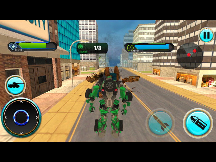 Police Air Jet Robot Games