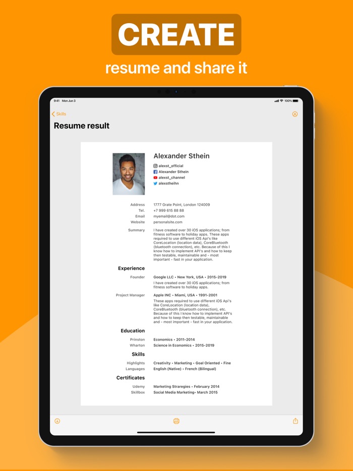 Currículum Vítae ®