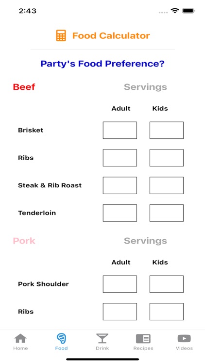 Party Calculator+