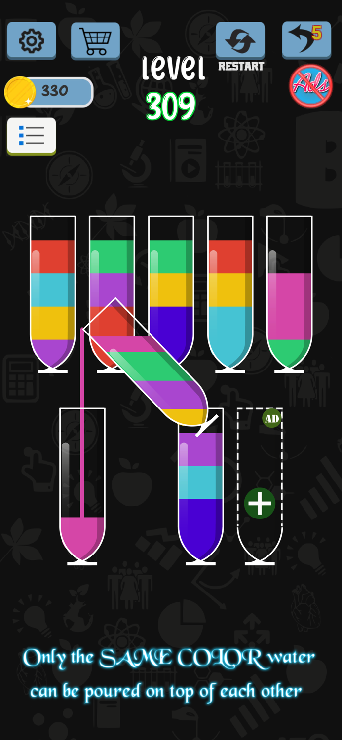 Color Water Sort - Puzzle Game