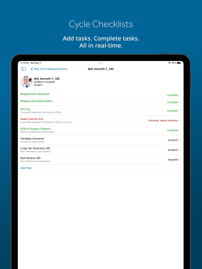 Aiva Credentialing MD-Staff