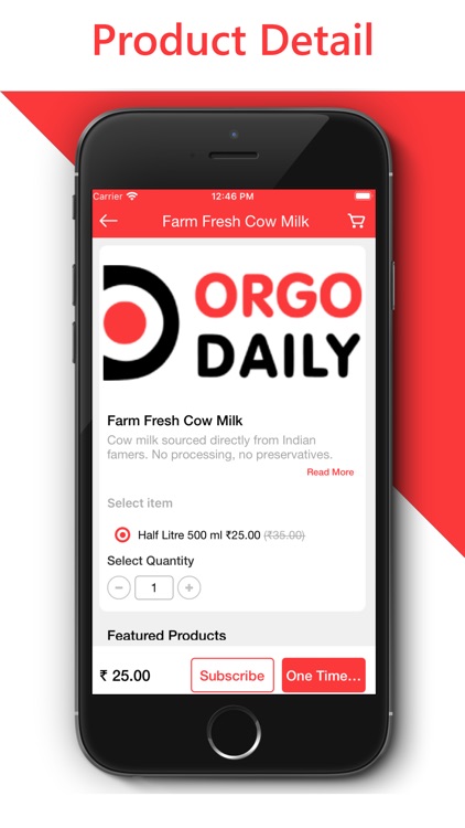 Orgo Daily - Fresh Cow Milk