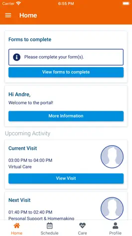 Game screenshot AlayaCare Family Portal apk