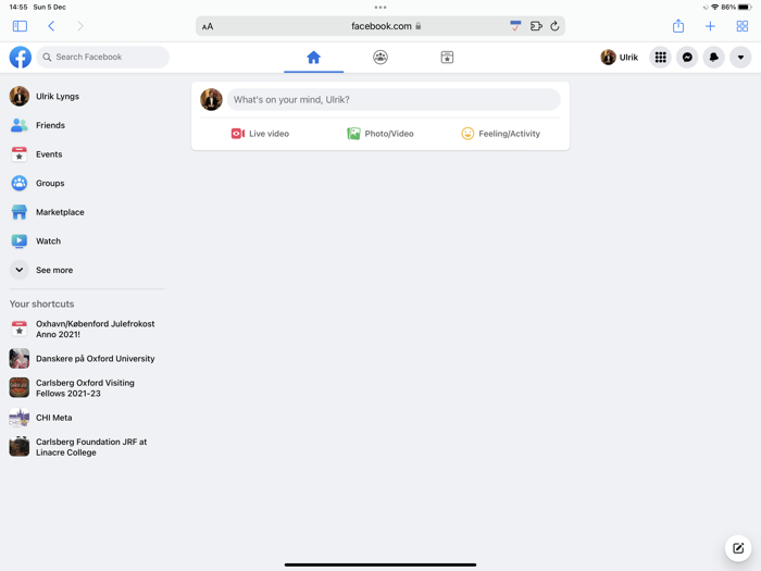 Newsfeed toggle for Facebook