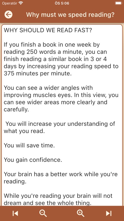 Speed Reading and Exercises