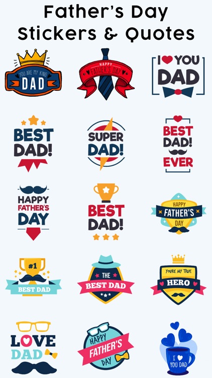 Father's Day Stickers & Quotes