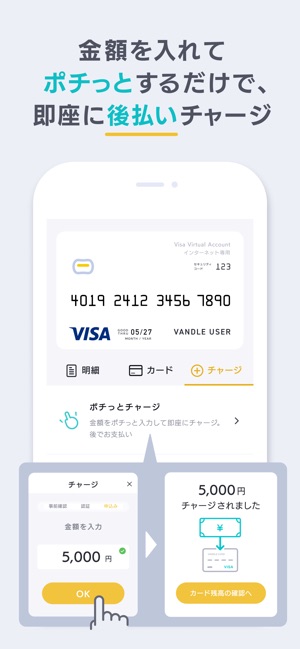 バンドルカード 簡単visaプリペイドカード Visaカード On The App Store