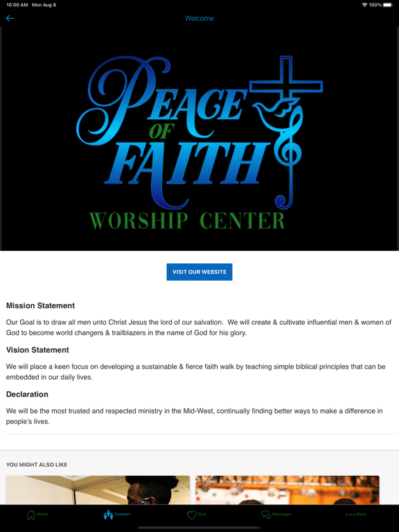 Peace of Faith Worship Center screenshot 2