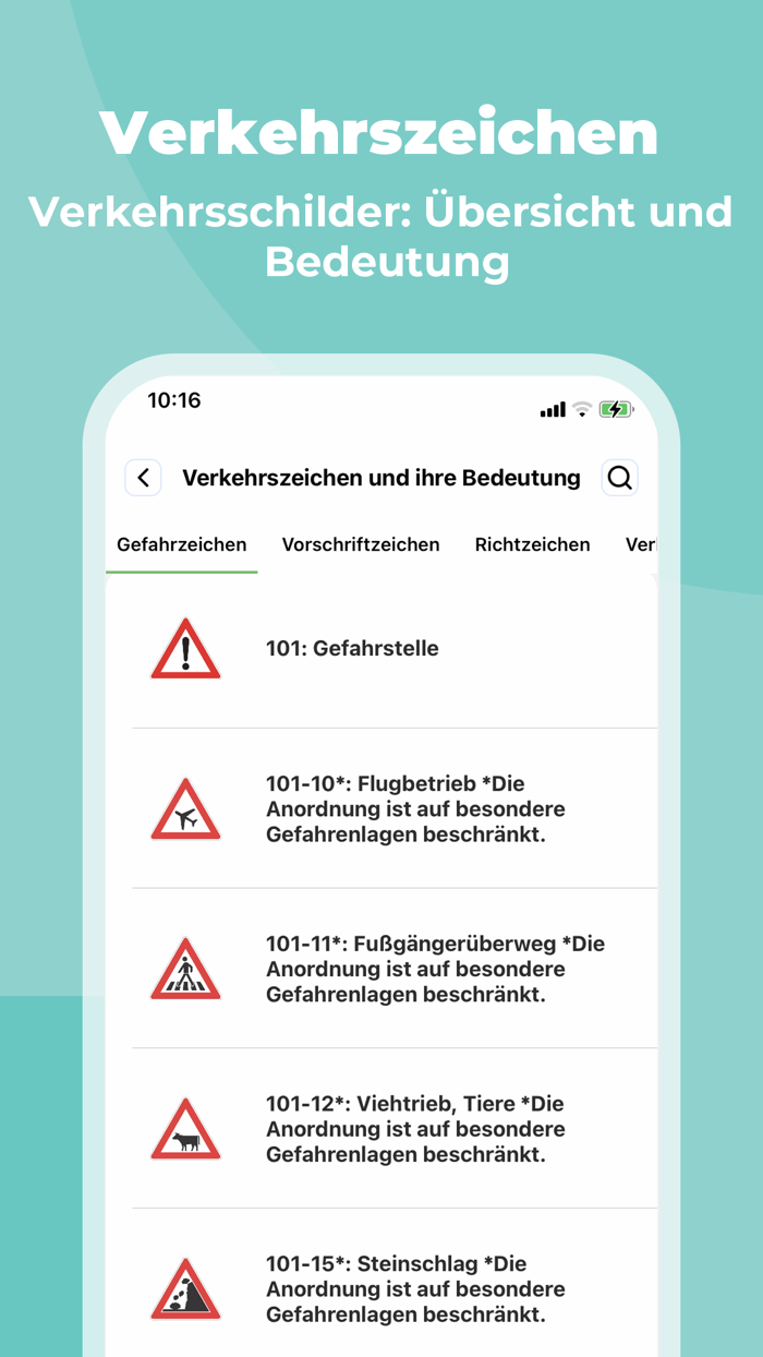 Führerscheintest simulieren