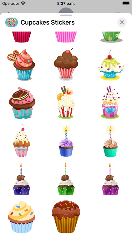 Cupcakes Stickers