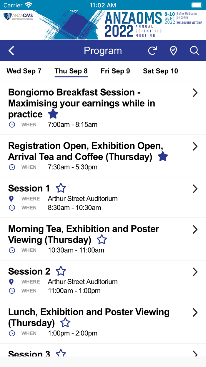 ANZAOMS2022 Attendee App