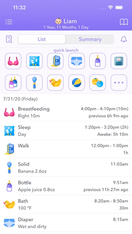 Baby Tracker: breast feeding + screenshot-8