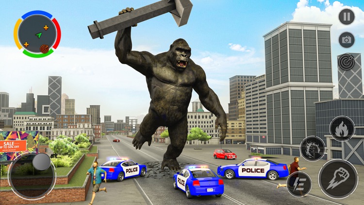 Angry Giant Gorilla City Smash