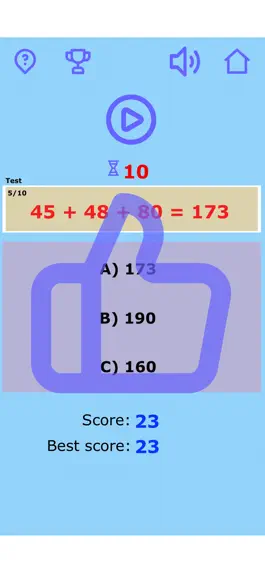 Game screenshot MathTest22 apk