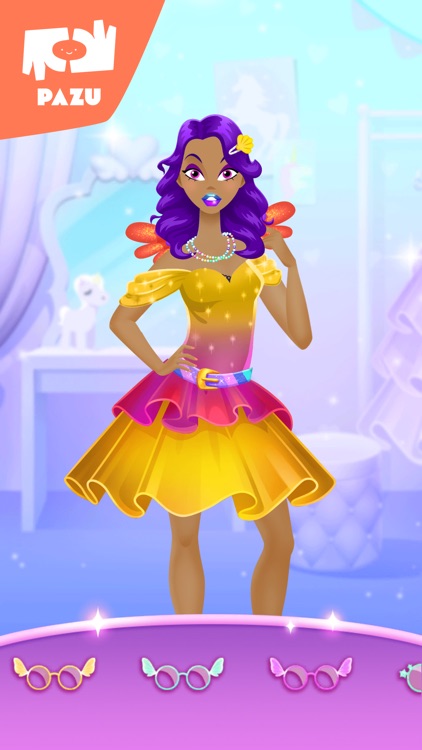 Makeup girls unicorn dress up screenshot-3