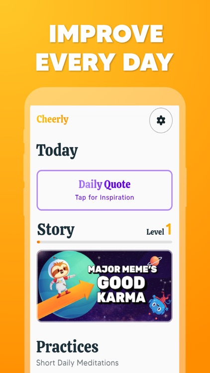 Cheerly: Daily Self-Care Game