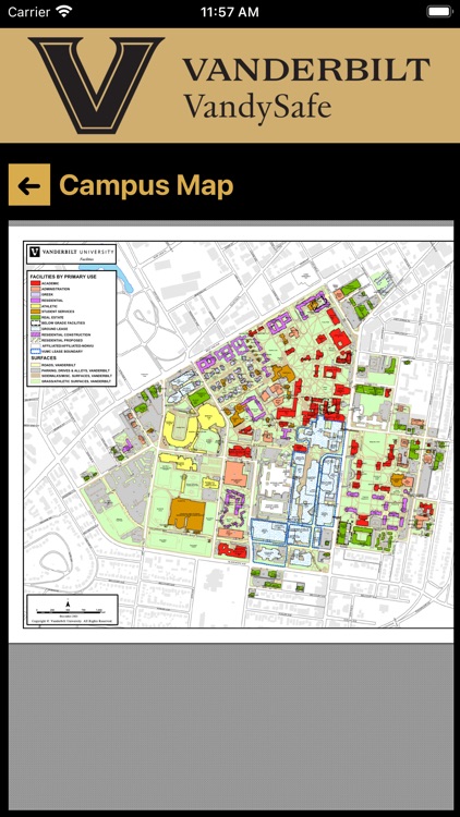 vanderbilt university campus map