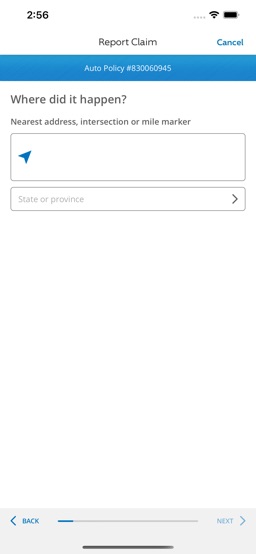 Progressive app screenshot