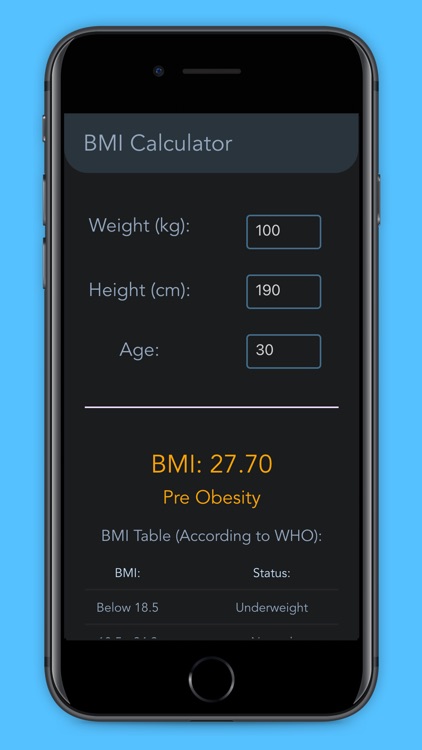 Pro Bmi Caclculator