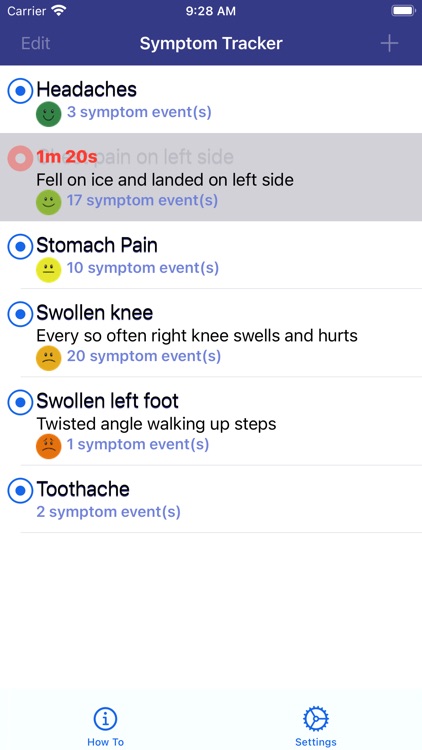 Symptoms Tracker