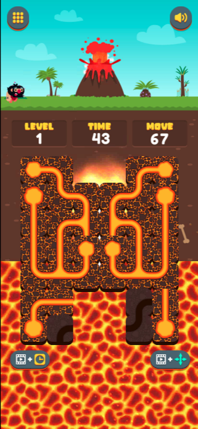 Lava Connect Pipe-Puzzle Block