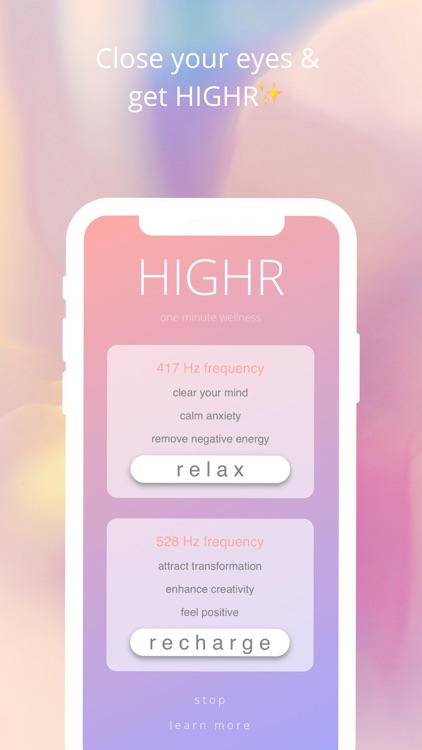 HIGHR: 1 Minute Wellness screenshot-3