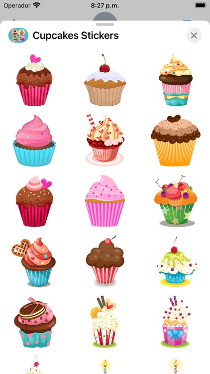 Cupcakes Stickers