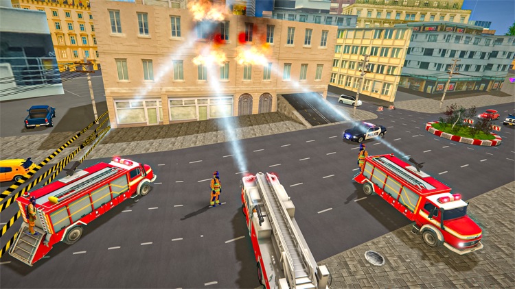 Flying Truck: Fire Truck Games screenshot-5