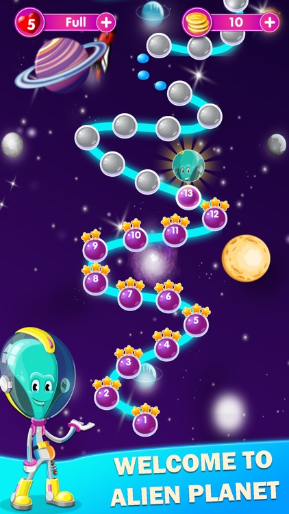 Alien Planet Match 3 Puzzle