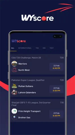 Game screenshot WYScore - Cricket Live Score hack