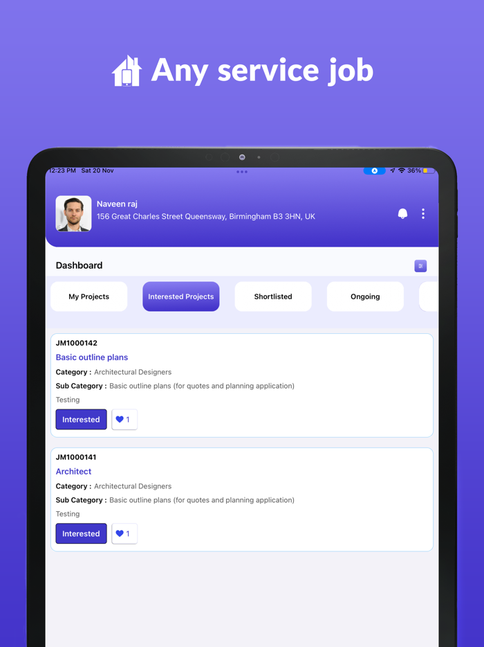 Any Service Job Customer