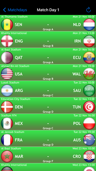 World Football Calendar 2022 screenshot 3