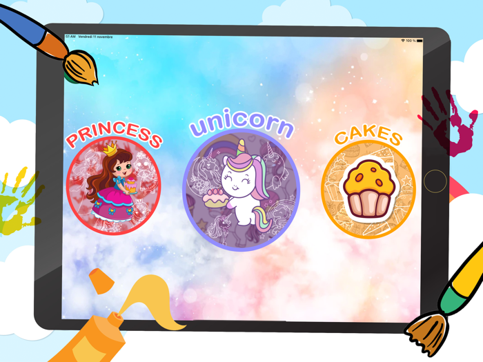 Rainbow Unicorn Coloring Book