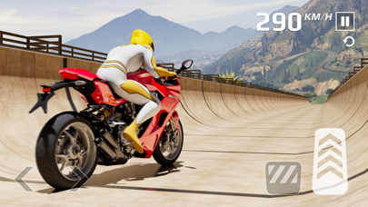 Superhero Moto Stunts Racing screenshot 2