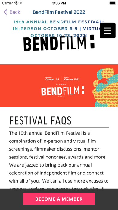 How to cancel & delete BendFilm Festival 2019 from iphone & ipad 2