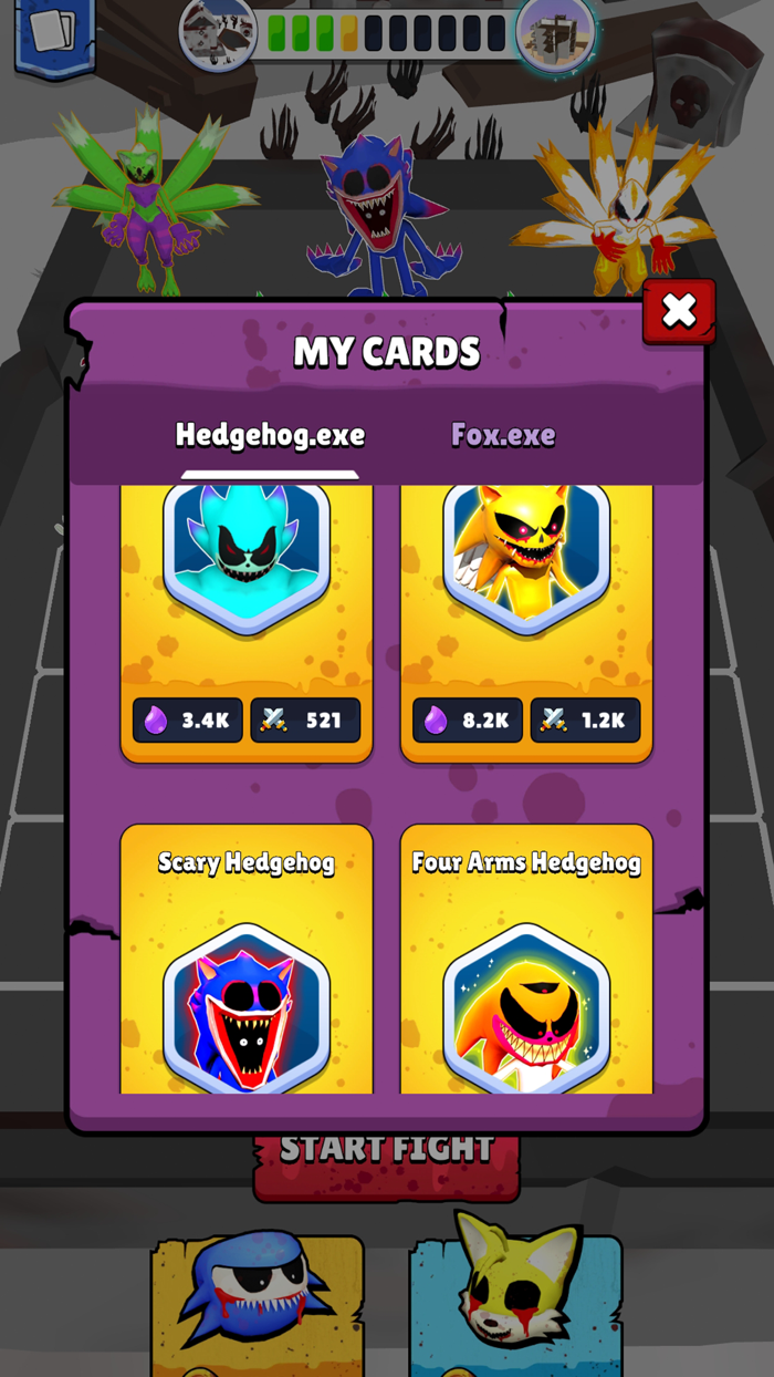 Merge Fight - Hedgehog  Fox