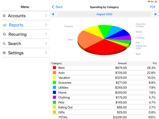 Accounts 3 Lite - Checkbook screenshot 3