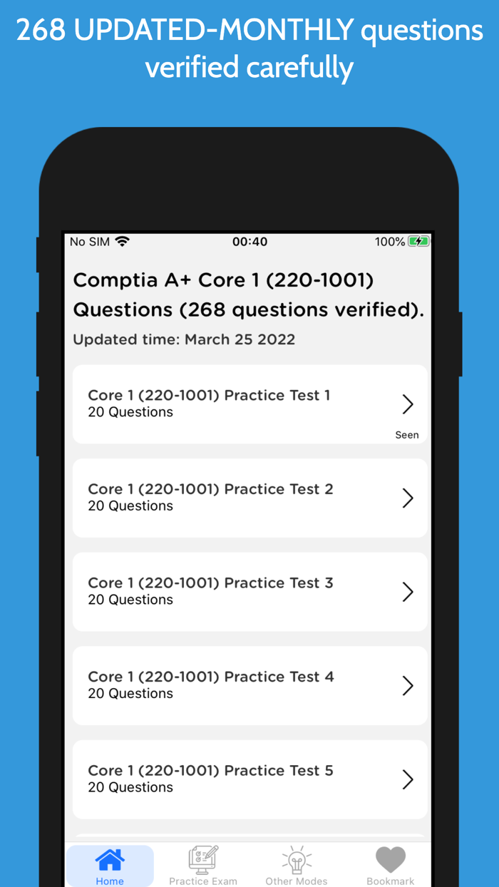 Comptia A Core1 220-1001 2022