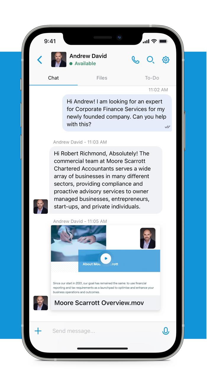 Moore Scarrott Client Portal