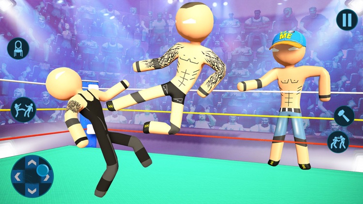 Stickman Wrestling Fighting 3d screenshot-4
