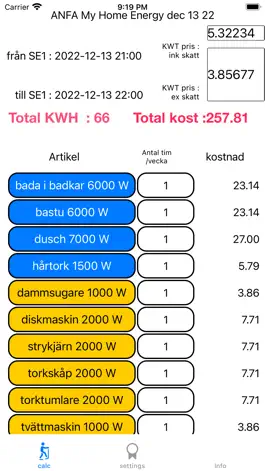 Game screenshot My Home Energy calculator mod apk