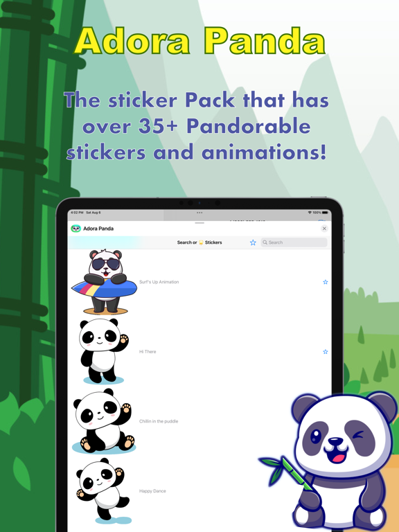 Screenshot #5 pour Adora Panda Sticker Pack