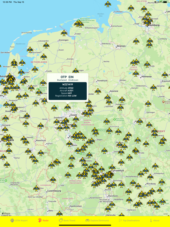 Dortmund Airport (DTM) + Radar screenshot 4