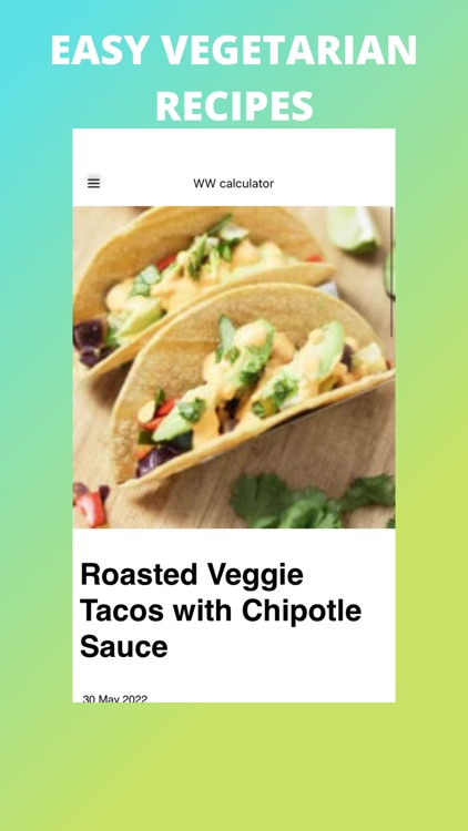 Easy Vegetarian Recipes App