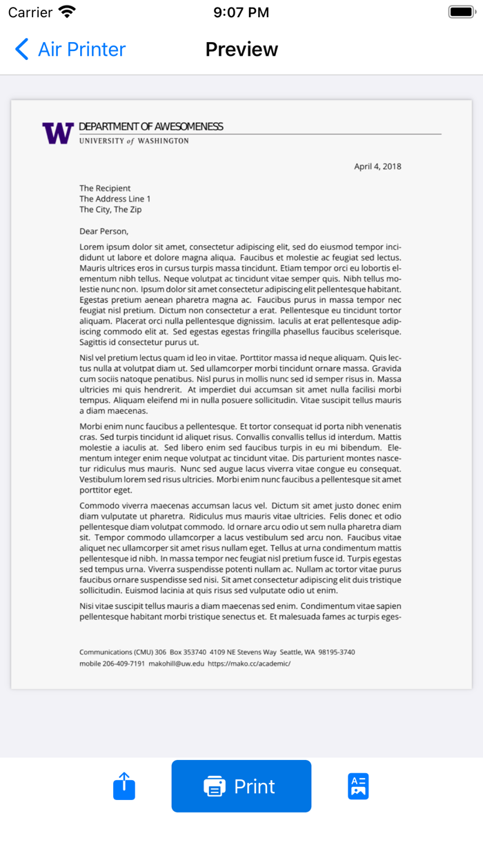 Air Printer  PDF Scanner