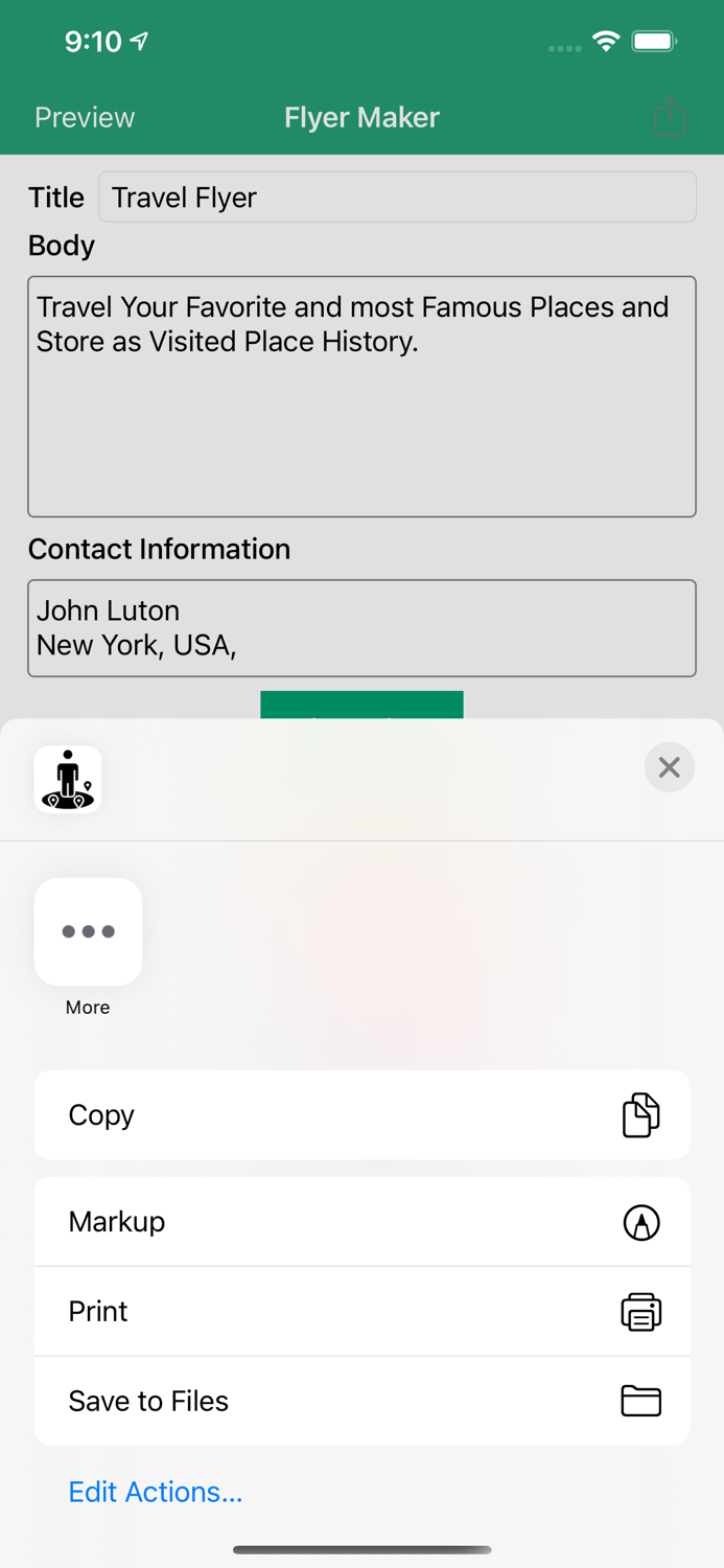 Visit Place Tracking