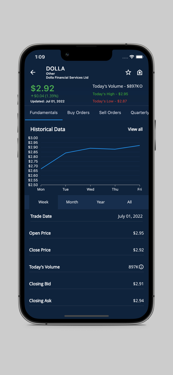 JSA - Jamaica Stocks App