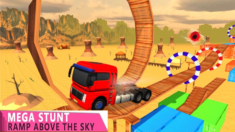 Truck Stunt Jump Driving screenshot-3