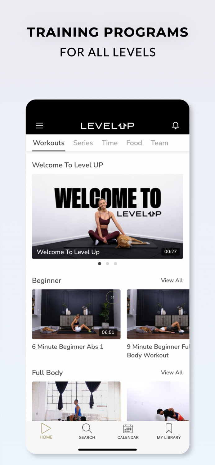Level Up Fitness App