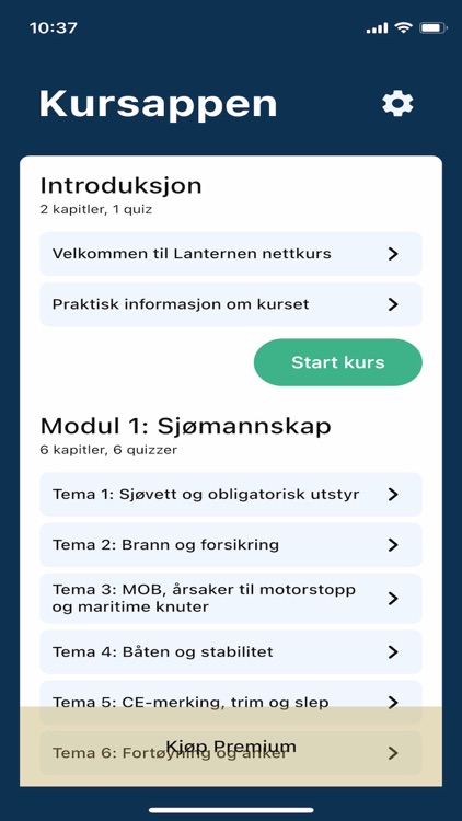 Båtførerprøven - Kursappen
